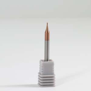 CARBIFORCE 2*50 fraise en bout à nez sphérique 4 cannelures TiSiN enduit 55HRC pour fraisage CNC ODM et OEM personnalisable - Product Image 1