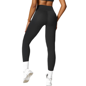 Leggings à taille haute à quatre sens extensibles populaires pour femmes Contrôle du ventre Cyclisme Entraînement Yoga - Product Image 3