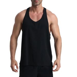 Camiseta sin mangas de algodón de alta calidad para hombre, camiseta sin mangas de entrenamiento transpirable, ropa deportiva para gimnasio, camiseta con tirantes de Color sólido, camisetas activas - Product Image 5