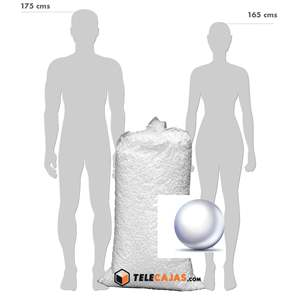 Bolsa Grande de 333 L de Perlas de Poliestireno para Rellenar Peluches o Cojines - Product Image 3