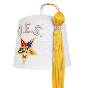 Chapeau Fez Maçonnique avec Logo Brodé, Chapeau Fez Shriner Personnalisé, Coiffure Maçonnique, Chapeau Fez Maçonnique de Haute Qualité - Product Image 3