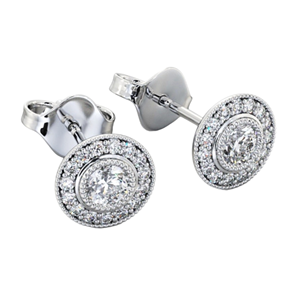 ต่างหูเพชรสีขาวทองคำขาว18K สำหรับผู้หญิงรับรอง0.50CT จาก VVS CVD แล็บปลูกและเป็นธรรมชาติ - Product Image 2