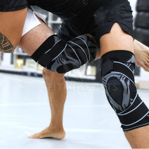 สนับเข่าและแขนออกกำลังกายคุณภาพสูงระดับมืออาชีพ-น้ำหนักเบาไม่ลื่นระบายอากาศสำหรับการฝึกในยิม - Product Image 5