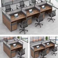 Mobilier de bureau moderne et simple, table de personnel, cloison d'écran multi-personnes, combinaison de bureau et de chaise