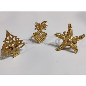 Anneaux de serviette et cerceaux de serviette en métal de luxe fantaisie dans toutes les finitions or argent or rose en tailles personnalisées - Product Image 4