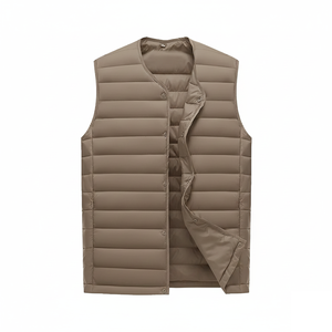 Chaqueta de Invierno para Hombre, Chaqueta Acolchada sin Mangas con Cremallera, Impermeable, Ligera, de Alta Calidad, con Logotipo Personalizado - Product Image 3