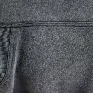 Sweat à capuche d'hiver pour homme en coton 100% de haute qualité, coupe classique, doublure polaire, style vintage délavé à l'acide et effet usé - Product Image 5