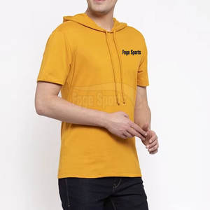 เสื้อฮู้ดแขนสั้นผู้ชายคอลเลคชั่นฤดูหนาววัสดุผ้าฝ้าย100% จากปากีสถาน - Product Image 4