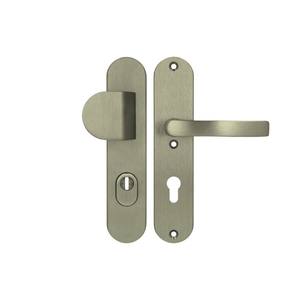 Tirador de puerta con tirador Axa QUEBEC ++ 72 PZ, 3. ª clase con protección de cilindro FLEX (resistente al fuego), color F9-titanio - Product Image 1