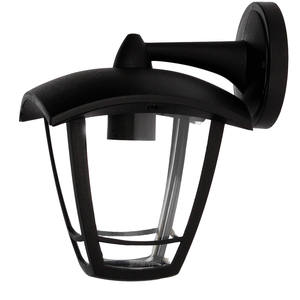 Lanterna da giardino Barli E27 con braccio superiore e supporto a parete nero, IP44 max. 60W (GSC 201640002) - Product Image 1