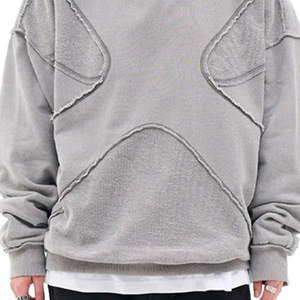 เสื้อฮู้ดผ้ากรดแบบมีฮู้ดสำหรับผู้ชายผู้หญิงเสื้อมีฮู้ดขนาดใหญ่พิเศษปักโลโก้ได้ตามต้องการ - Product Image 3