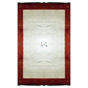 พรมแก๊บเบห์อินเดียทอมือแบบดั้งเดิม 1 ผืน ขนาด 9'10 x 6'5 - Product Image 1