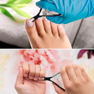 Precio de fábrica profesional pinza para uñas cortador de cutículas instrumentos de belleza de acero inoxidable duraderos curvos para dedos al por mayor - Product Image 2