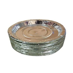 Plaque de papier enduit d'argent jetable pour la cuisine de partie et le petit pique-nique d'événements - Product Image 6