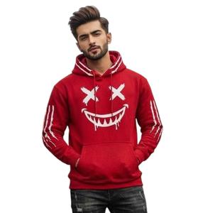 Sudadera con Capucha de Jersey Gráfico Personalizado para Hombre, de Invierno, Manga Larga, Corte Holgado, Estilo Urbano Ecológico, Servicio OEM - Product Image 4