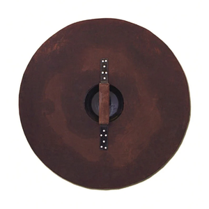 Escudo redondo medieval con accesorios de acero adecuado para uso en combate Escudo Armadura redonda Escudo de oficina SCA - Product Image 2