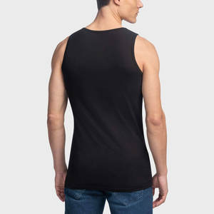 เสื้อกล้ามผ้าฝ้าย 100% สําหรับผู้ชายสไตล์ถนนใหม่ขนาดบวก / เสื้อกล้ามผู้ชายออกกําลังกายแบบระบายอากาศแบบกําหนดเอง - Product Image 2