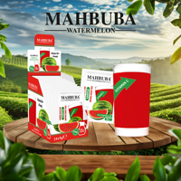 Boisson instantanée en poudre Mahbuba Premium à l'ananas, à la mangue et à la pastèque, sachet de 9 g, bouteille, pack, saveur melon, banane, pomme, boîte en vrac