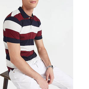 Polo imprimé uni respirant pour homme, personnalisable avec logo et impression, 100 % coton, manches courtes, prix de gros - Product Image 3