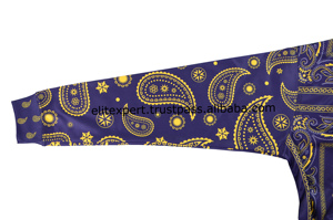 Custom Streetwear Hip Hop Style All Over <b>Bandana</b> Print Breathable Pullover Sublimation Navy Color <b>Men</b> Hoodies and Sweatshirt - Product Image 5