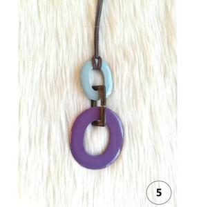 จี้เขาควายขัดเงา เครื่องประดับแฟชั่นออร์แกนิกแบบมินิมอล - Product Image 1