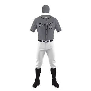 Uniformes de baseball au design élégant et tendance, disponibles en différentes couleurs, possibilité de créer votre propre uniforme de baseball avec votre propre marque. - Product Image 2