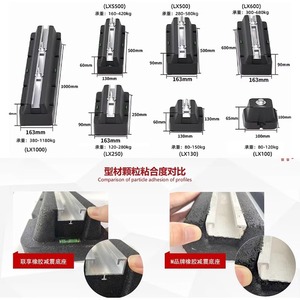 Base anti-vibrations pour climatiseur - Patins en caoutchouc pour réduction du bruit pour climatiseurs centraux et pompes à chaleur à air - Pieds surélevés - Product Image 5