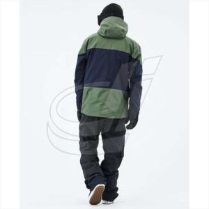 Traje de esquí unisex para exteriores, abrigo impermeable de invierno con cuello levantado, conjunto de chaqueta y pantalones de Snowboard - Product Image 4