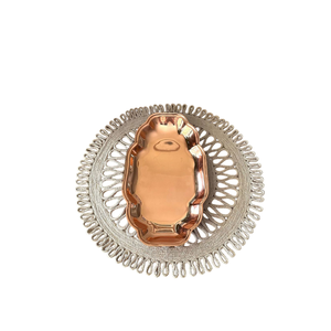 Bandeja Redonda de Cobre Pulido de Alta Calidad, Decoración del Hogar, Plato de Metal, Bandeja Redonda de Cobre de Lujo Personalizada en Oferta - Product Image 5