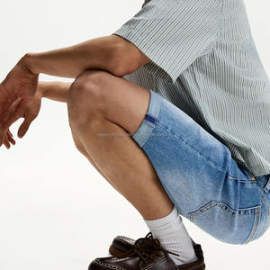 Ensembles courts T-shirt et short survêtement personnalisé Streetwear Gym Fitness hommes ensembles soleil délavé ensembles courts lavage à l'acide été pour hommes - Product Image 3