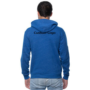 Bella Canvas Unisex B3939 Tri-Blend Hoodie 100% algodón bordado Diseño impresión Digital teñido liso para invierno - Product Image 2