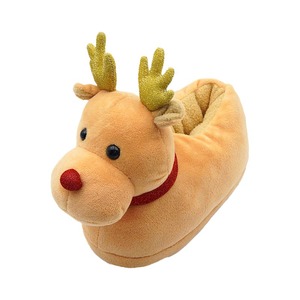 Pantofole in peluche a forma di <span class=keywords><strong>cervo</strong></span> all'ingrosso, personalizzabili per Natale, pantofole da interno in peluche a forma di animale - Product Image 3