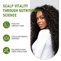 Formule de croissance capillaire à base de plantes OEMODMHair, pour une croissance saine des cheveux, une réparation et un épaississement, accélérateur de croissance capillaire, réduit la chute des cheveux.