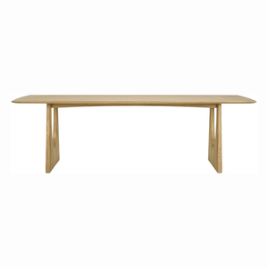 Thanh Lịch Thủ Công Hiện Đại Hình Chữ Nhật Rắn Gỗ Sồi Tự Nhiên Bàn Ăn Đặt Cho 8 Chỗ Ngồi - Product Image 6