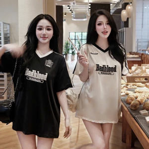 Camiseta de Dibujos Animados para Mujer, Tela de Algodón Suave y Transpirable, Estilo Casual, Combinable con Jeans, Faldas y Shorts - Product Image 3