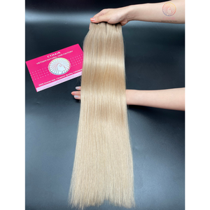 Styles chauds Paquets de cheveux humains droits à double tirage # BB Couleur 60 Cm Cheveux vietnamiens bruts à donneur unique en gros - Product Image 1