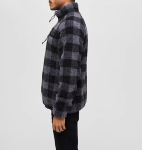 แจ็กเก็ตขนแกะ Sherpa สำหรับผู้ชายมีซิปที่นุ่มและแข็งแรงผลิตขึ้นสำหรับการเดินทางเดินป่าหรือแฟชั่นสตรีทฤดูหนาวทุกวัน - Product Image 2