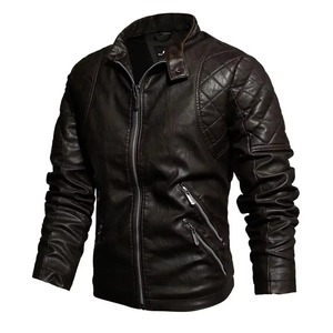 Nouvelle veste en cuir véritable pour homme élégante avec manches longues Dernier design Haute qualité Meilleur style populaire Veste en cuir pour homme - Product Image 1