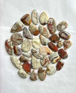 Cabujón de ágata de encaje loco Natural de alta calidad, piedras preciosas sueltas, pulido suave, precio al por mayor, ¡muchas piedras preciosas! - Product Image 3