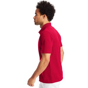 100% polos personnalisés en coton biologique pour hommes tricotés à manches courtes col polo vente en gros de chemises de golf unies de haute qualité pour hommes - Product Image 2