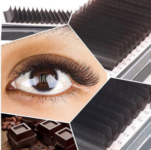 CharmLash - Extensiones de Pestañas Largas Naturales de Pelo Sintético Marrón Personalizables, Grosor de 0.03 mm, Bandeja de Extensiones de Pestañas BC, Venta al por Mayor - Product Image 1