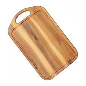 Tabla de cortar de madera de acacia con mango de agarre, tabla para servir verduras, carne y queso, madera de cocina de cresecnt Crafts - Product Image 3