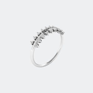 Anillo Minimalista con Engaste de Diamantes Redondos de Corte Brillante de 0.25CTWt en Diseño de Joyería Fina y Delicada - Product Image 5