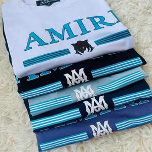 เสื้อยืดคอกลมแขนสั้นทรงปกติ ผ้าถักเนื้อคอตตอน 100% คุณภาพสูง พิมพ์ลาย แห้งเร็ว สำหรับผู้ชายและผู้หญิง สไตล์ลำลอง - Product Image 2