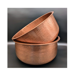 Cuenco de lavado de cobre, trabajo martillado, cuidado de los pies y accesorios, cuidado personal, hecho a mano, artesanía hecha en la India - Product Image 6