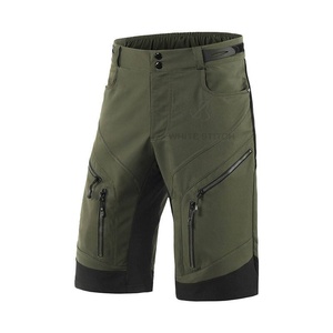 Pantalones Cortos de Ciclismo MTB Personalizados para Hombre, 100% Poliéster, Elásticos, con Bolsillos con Cremallera para Descenso y Senderismo - Product Image 1