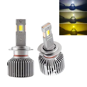 3 màu xe đèn LED 6500K 4300K 3000K công suất cao 120W cao thấp chùm H7 H11 H4 Led Đèn Pha cho xe hơi