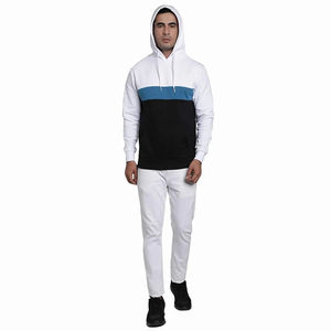 Alta calidad última llegada hombres sudaderas con capucha Oem servicio transpirable básico algodón mezclado superventas liso sudaderas con capucha - Product Image 3