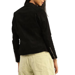 Chaqueta de Cuero de Gamuza de Diseño Casual para Mujer, Ropa de Invierno, Precio al por Mayor, Chaquetas de Cuero de Gamuza - Product Image 6