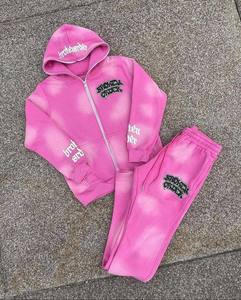 เสื้อมีฮู้ดและกางเกงวอร์มแบบมีซิปเต็มหน้าชุดวอร์มปักตามสั่งใช้ได้ทั้งชายหญิงและชายเสื้อฮู้ดสำหรับวิ่งจ๊อกกิ้ง - Product Image 5